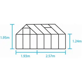 Juliana Popular 86 Alu grün Blankglas 3 mm 5 m2