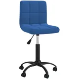 vidaXL Esszimmerstuhl Drehbar Blau Samt - Blau