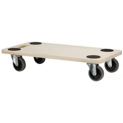 Toolland Transportroller, Antirutsch-Beschichtung, 4 Lenkrollen, Tragkraft bis zu 150 kg