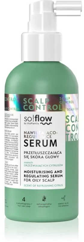 so!flow Oily Scalp Moisturising and Regulating Serum Serum für problematische und fettige Haut 150 ml