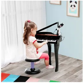 Homcom Keyboard Kinder mit 37 Tasten, Schwarz | Gr.: onesize