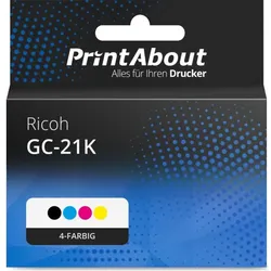 Druckerpatrone kompatibel mit Ricoh GC-21K (405532) - 4-farbig - Multipack