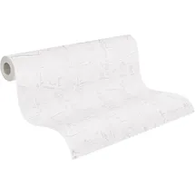 A.S. Création Vliestapete Strukturtapete 10 m x 0,53 m 288639 Grau/Weiß