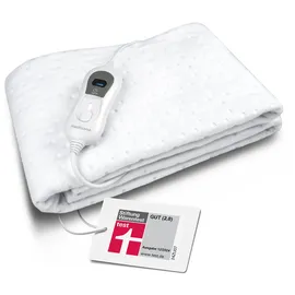 Medisana HU 665 Wärmeunterbett 150 x 80 cm, Heizdecke mit Abschaltautomatik und Überhitzungsschutz, elektrische Wärmedecke für das Bett mit 3 Temperaturstufen, waschbar