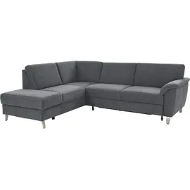 sit&more Ecksofa Texel L-Form Kunstleder 3-Sitzer Grau