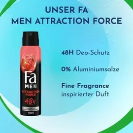 Fa Pflege Men Attraction Force Deospray 6 x 150 ml