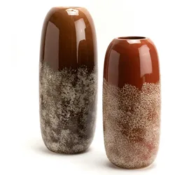 Vase Lisa 44 cm - Braun Rund Amadeus Sandstein 18x18 cm