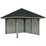 Palmako Pavillon Bianca 8,3 m2 Set 102 Grau tauchgrundiert