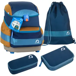 finkid BUDDY EKO SPORT 4tlg. Schulranzenset - sky mix Koffer24