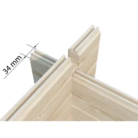 Palmako Lotta 4,22 x 4,30 m Hellgrau-Anthrazit