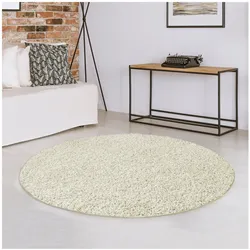 Karat Shaggy-Teppich   Barcelona   Creme 171   Rund