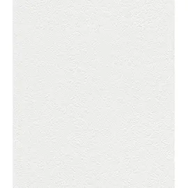 Rasch Textil Vliestapete Wallton 10,05 m x 0,53 m 127409 Weiß