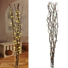 Mojawo Lichterzweige / Dekozweig braun mit 80 LEDs