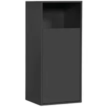 mokebo mokebo® Wäscheschrank Schwarz, Holzwerkstoff, 41x95x40 cm, Ordnen & Aufbewahren, Wäschekörbe & Tonnen