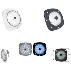 myPOOL LED-Magnet-Scheinwerfer-Gehäuse: Weiß/Licht: RBG