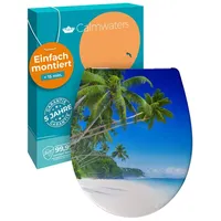 Calmwaters Calmwaters® WC Sitz Motiv Palmenparadies Antibakteriell Absenkautomatik, 26LP6213