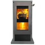 xeoos Kaminofen Patagonia X5  (Leistung: 5 kW, Raumheizvermögen: 20 m3 - 70 m3, Lava)
