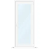 Balkontür Holz, Verkehrsweiß RAL 9016, Kiefer, Classic IV 68, 760x1760 mm, einteilig mit Drehkipp-Öffnung, individuell konfigurieren