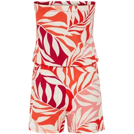 LASCANA Bandeauoverall mit Alloverprint orange|rot 40