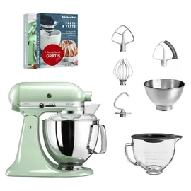 KitchenAid Artisan 5KSM175 Pistazie mit Glasschüssel