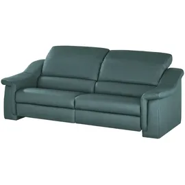 HIMOLLA Ledersofa 2-Sitzer türkis/petrol