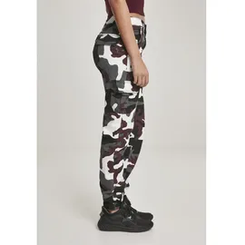 URBAN CLASSICS Waist Cargohose Bordeaux Camouflage 27