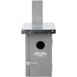 Esschert Design Nistkasten Zaunkönig Grau mit Metalldach - fsc® Kiefernholz