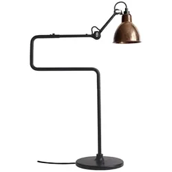 Lampe Gras - 317 Tischleuchte Schwarz/Raw Kupfer