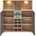 Innostyle Barschrank INNOSTYLE "FUN PLUS II", grün, H:129cm T:37cm, FSC-zertifizierter Holzwerkstoff, Schränke, Barschrank, 2 Holztüren, 19 Fächer, 1 Klappe, Softclose, ABS Kantenschutz