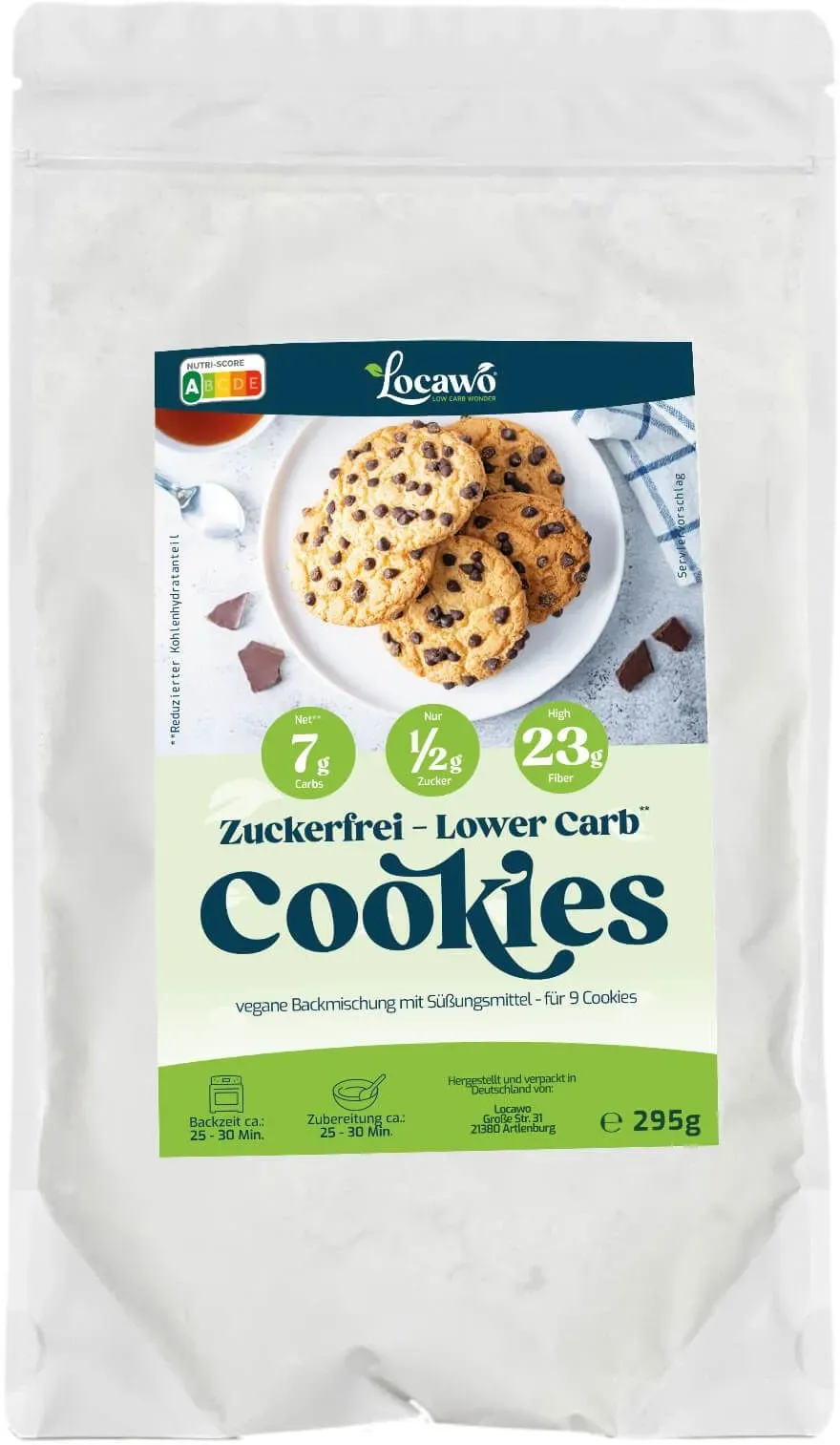 Locawo Low Carb & zuckerfrei Cookies 295 g