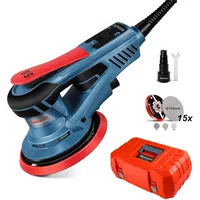 FANZTOOL Bürstenloser Exzenterschleifer 5mm Hub, 150mm Klett-Schleifteller, 350W Bürstenloser