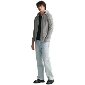 GANT REG Shield Full Zip Hoodie Herren Grau 4XL