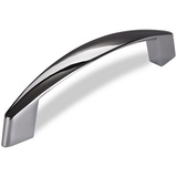 SO-TECH® Möbelgriff Bügelgriff THEA BA 96 - 128 mm - incl. Schrauben, Griff Schrankgriff Schubladengriff - incl. Schrauben silberfarben Bohrlochabstand: 96 mm