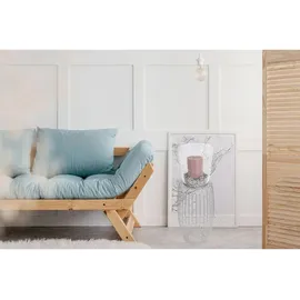 Kayoom Kerzenständer Malibu 825 Glas/Metall Silber