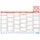Zettler Arbeitstagekalender kaschiert A4 2026 Rot