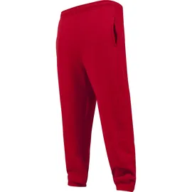 URBAN CLASSICS Trainingshose Sweatpants Straight Leg Rot 3XL