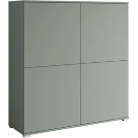 OTTO home PC-Schrank OTTO HOME "Kenia, Sekretär, Home Office", salbei, B:120cm H:125cm T:39,5cm, Sekretäre, Mit Push-to-open, Tastaturauszug und praktischem Stauraum
