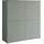 OTTO home PC-Schrank OTTO HOME "Kenia, Sekretär, Home Office", salbei, B:120cm H:125cm T:39,5cm, Sekretäre, Mit Push-to-open, Tastaturauszug und praktischem Stauraum