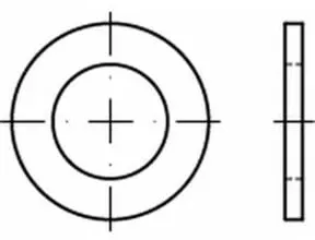 ISO 7092 Flache Scheibe Stahl 18mm (19x30x3 )