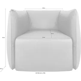 Egoitaliano "Ludo Loungesessel, Designsessel, Clubsessel, elegant und zeitlos", mit tollem Sitzkomfort, Solitärsessel