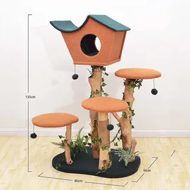 fudajo Kratzbaum 135 cm grün