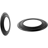 Bertrams Rauchrohr-Rosette Stahlblech Ø 120 mm schwarz