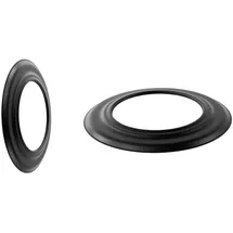 Bertrams Rauchrohr-Rosette Stahlblech Ø 120 mm schwarz