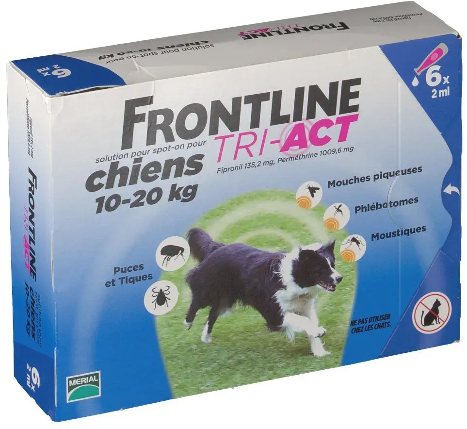 Frontline® TRI-ACT M pour chiens moyens 6 pc(s) pipette(s) unidose(s)