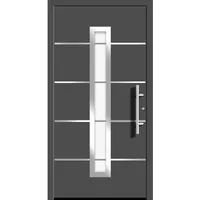 Aluminium-Haustür Moderno M420/P 110 x 210 cm Anthrazit Metallic Anschlag Rechts