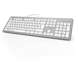 182651 KC-700 Büro Tastatur USB  (Silber)