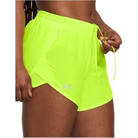 Under Armour Fly-By Shorts Damen 731 high vis yellow/high vis yellow/reflective M