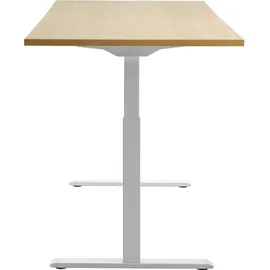 TOPSTAR Schreibtisch E-Table Ahorn / Weiß