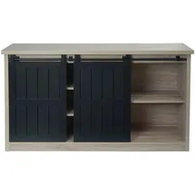 MCW Sideboard K75 150 x 84 x 40 cm Naturfarben / Schwarz