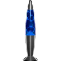 CELLUSTOP Lavalampe Rakete Vintage – Magma-Lampe – inklusive Ersatzbirne – 25 Watt – 35 cm – robustes Glas – Blau